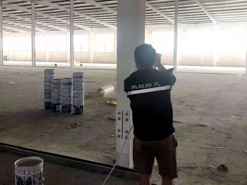 钢结构防火涂料施工
